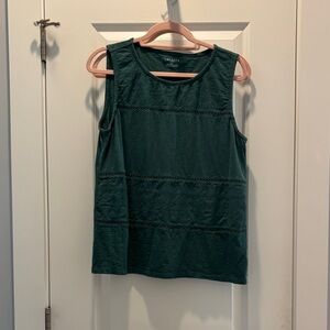 Talbots Black Sleeveless Boxy Tank Top